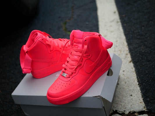 Sun Pink' Air Force Ones (high top)